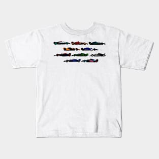 2024 F1 Cars Kids T-Shirt